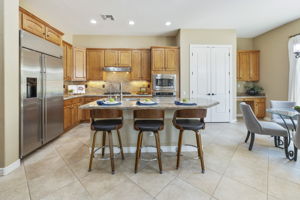 Stainless counter depth fridge
