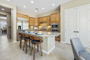 Pantry with double doors