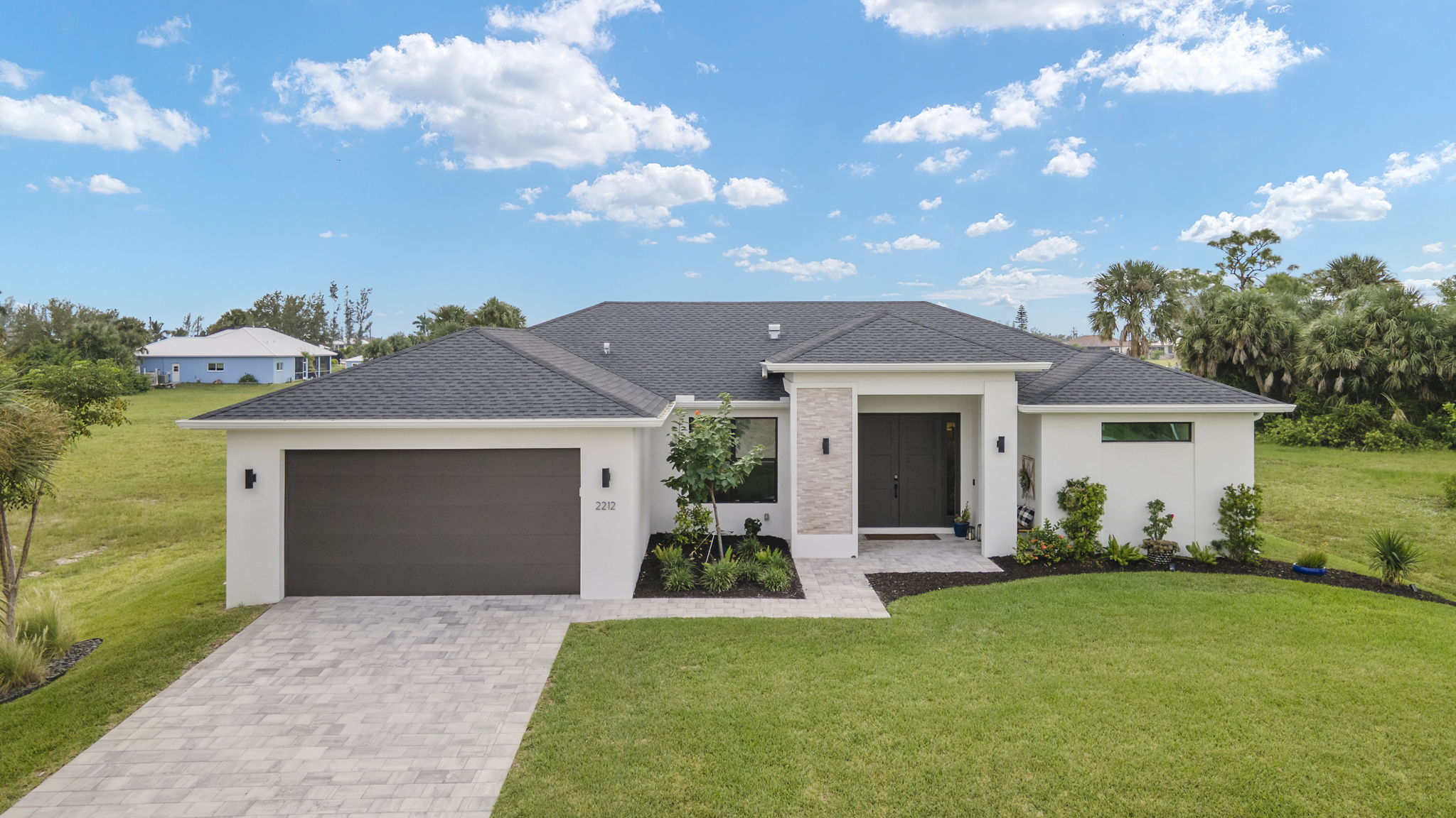 Aerial Front Exterior