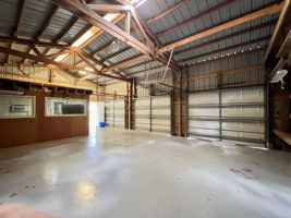 Inside 3 Bay Metal Building w Office