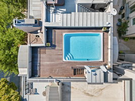 Birds Eye View of Pool and Entertaining Area