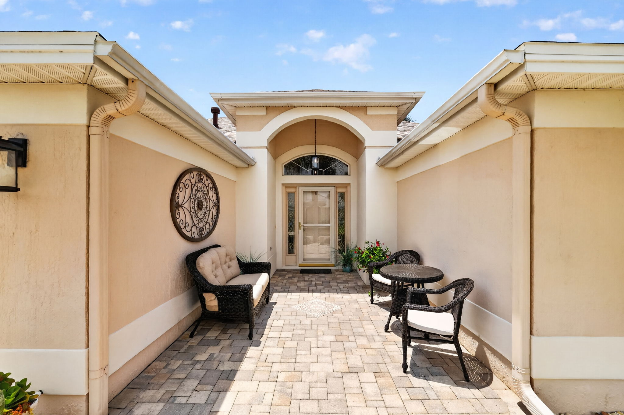 Front Paver Patio and Entry Vestibule