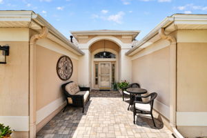 Front Paver Patio and Entry Vestibule