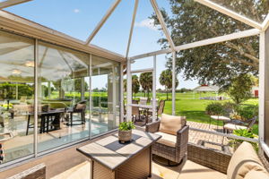 Extended Birdcage with Golf and Water Views