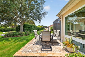 Rear Paver Patio with Privacy Landscaping