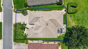 Overhead Aerial with Property Lines