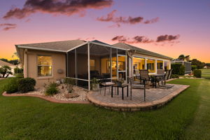 Twilight Rear Paver Patio
