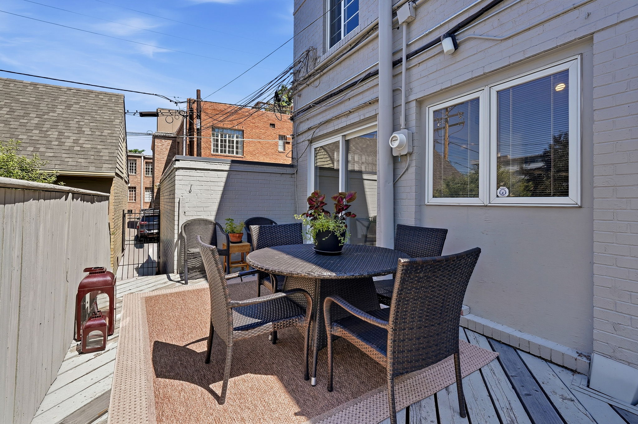 Enjoy a meal on your back patio