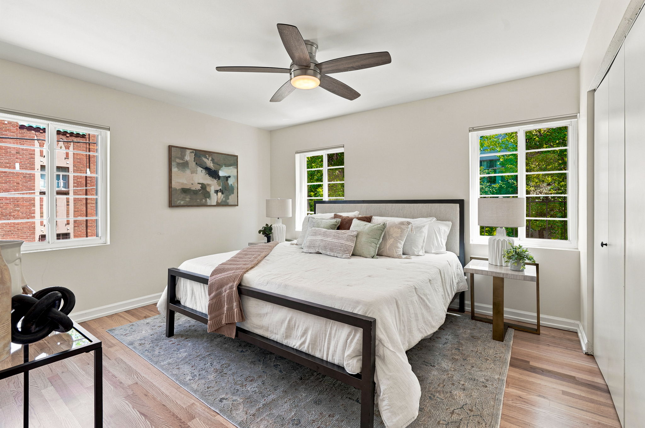 Great natural light with window treatments included!