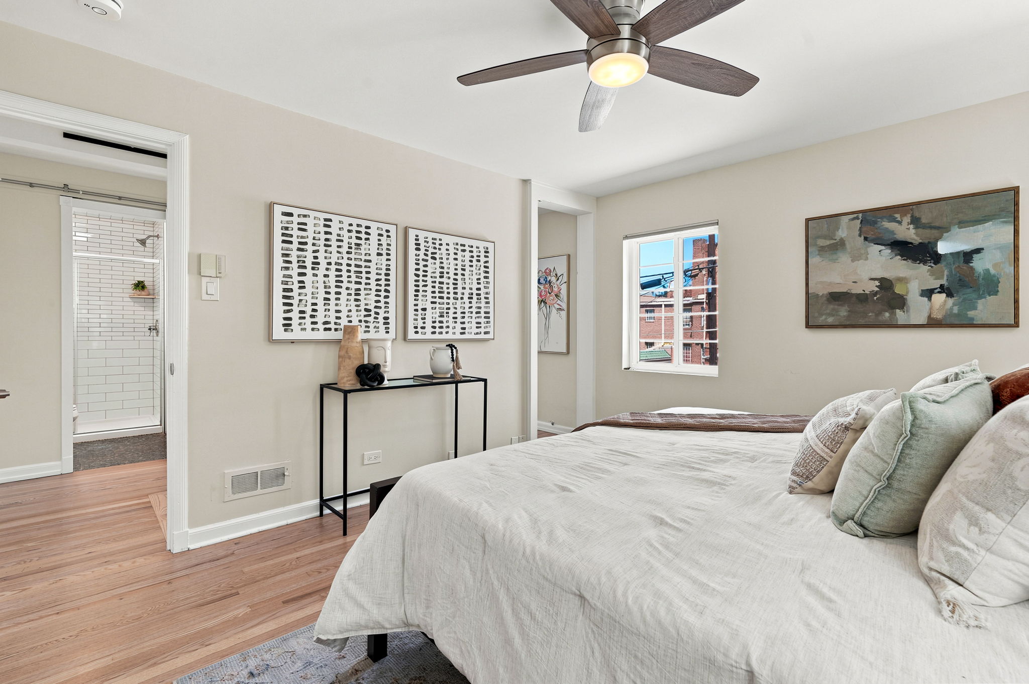 Ceiling fans, but also central air!