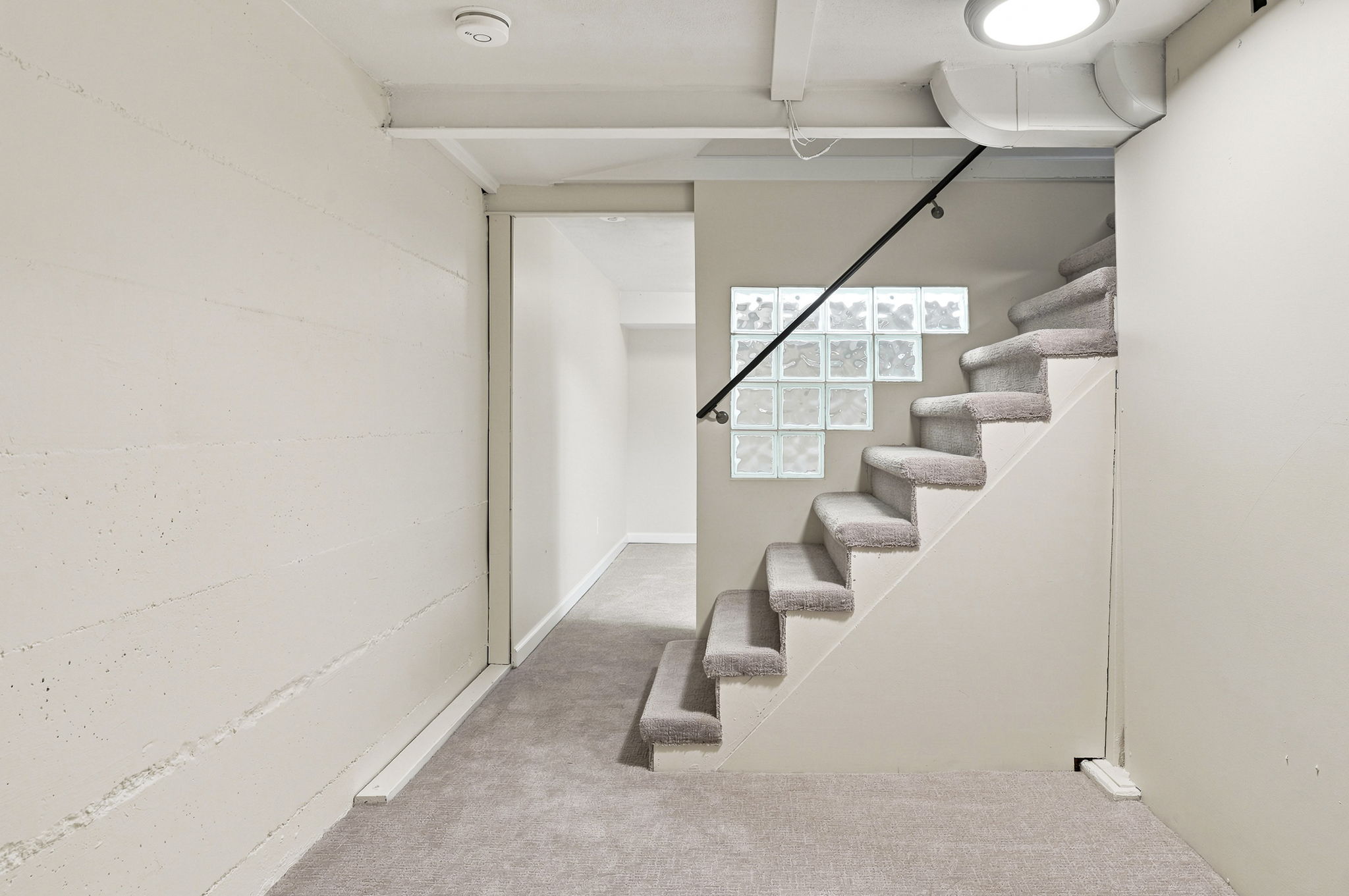 Finished downstairs with egress