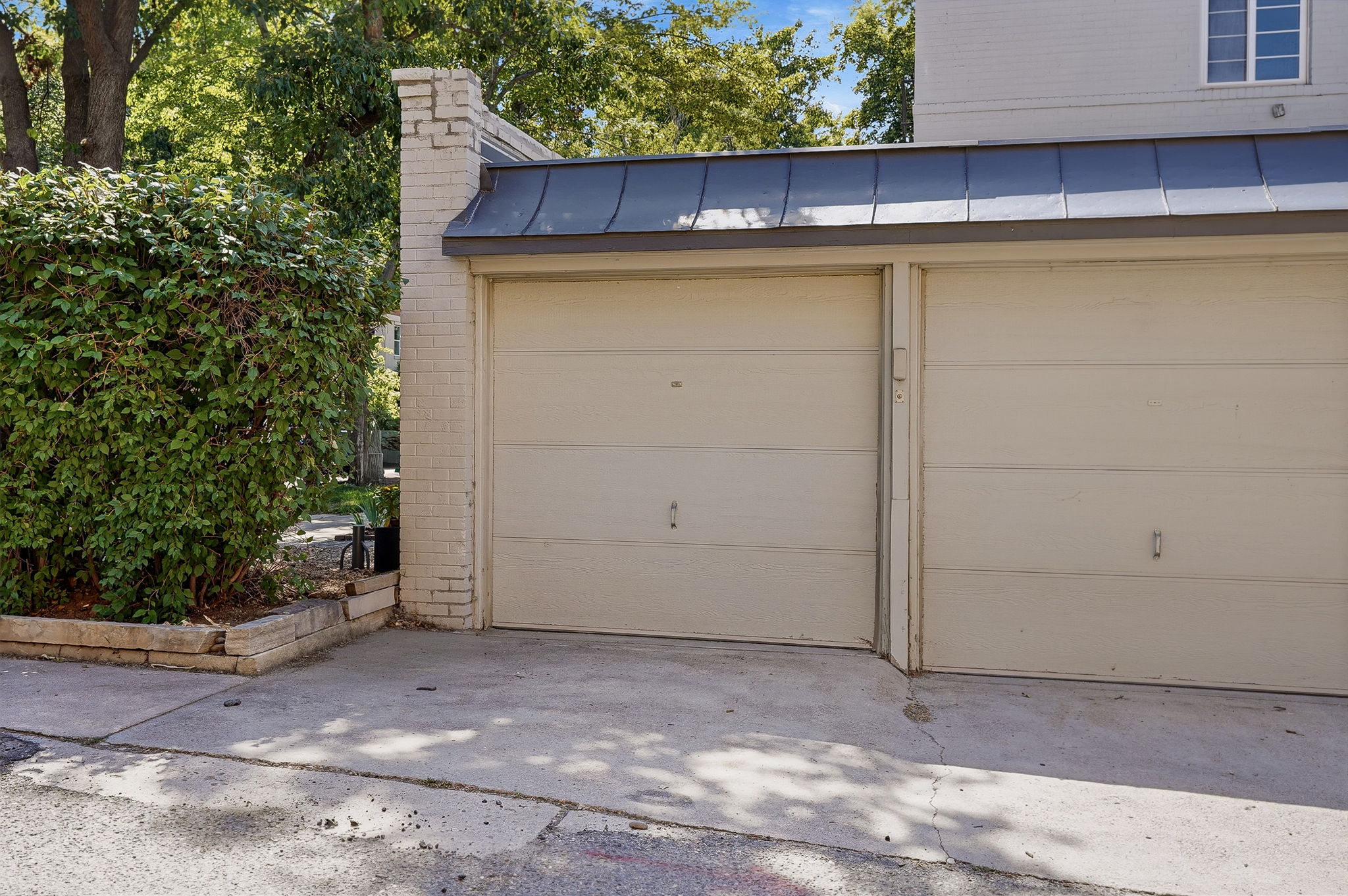Your 1 car garage space!  Street "permit" parking available too.