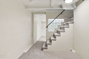 Finished downstairs with egress
