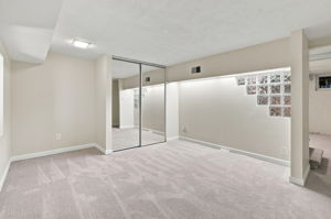 Finished downstairs with egress