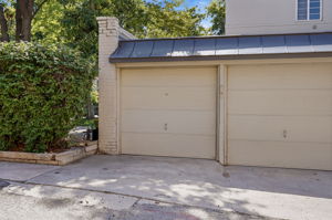 Your 1 car garage space!  Street "permit" parking available too.