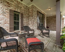 Relax on the covered front porch