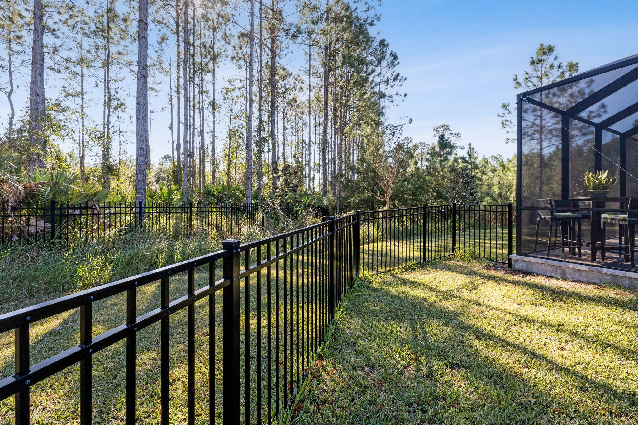 Fenced Rear Lawn