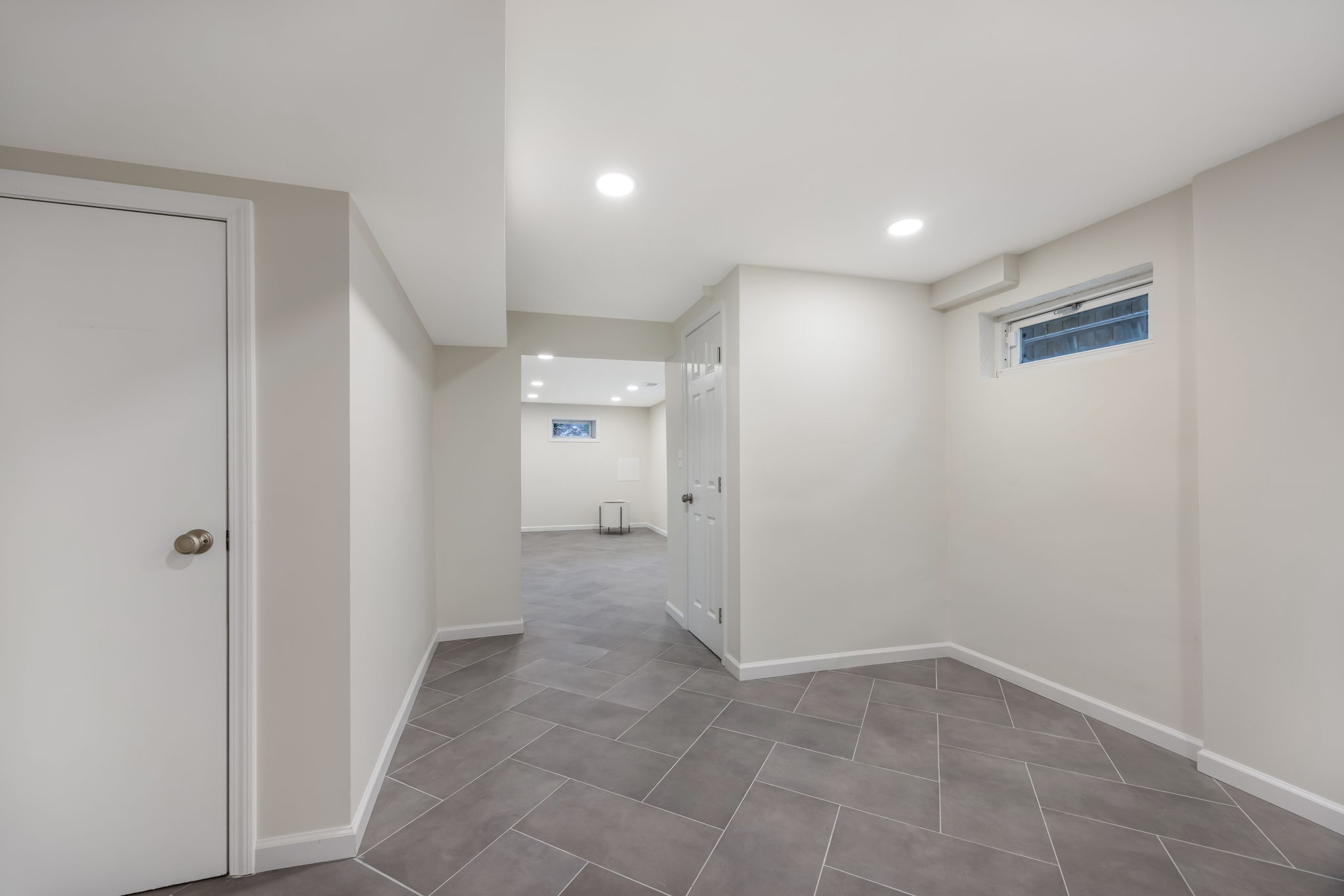 Lower level - expansive family room & flex space