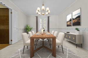 virtually staged dining