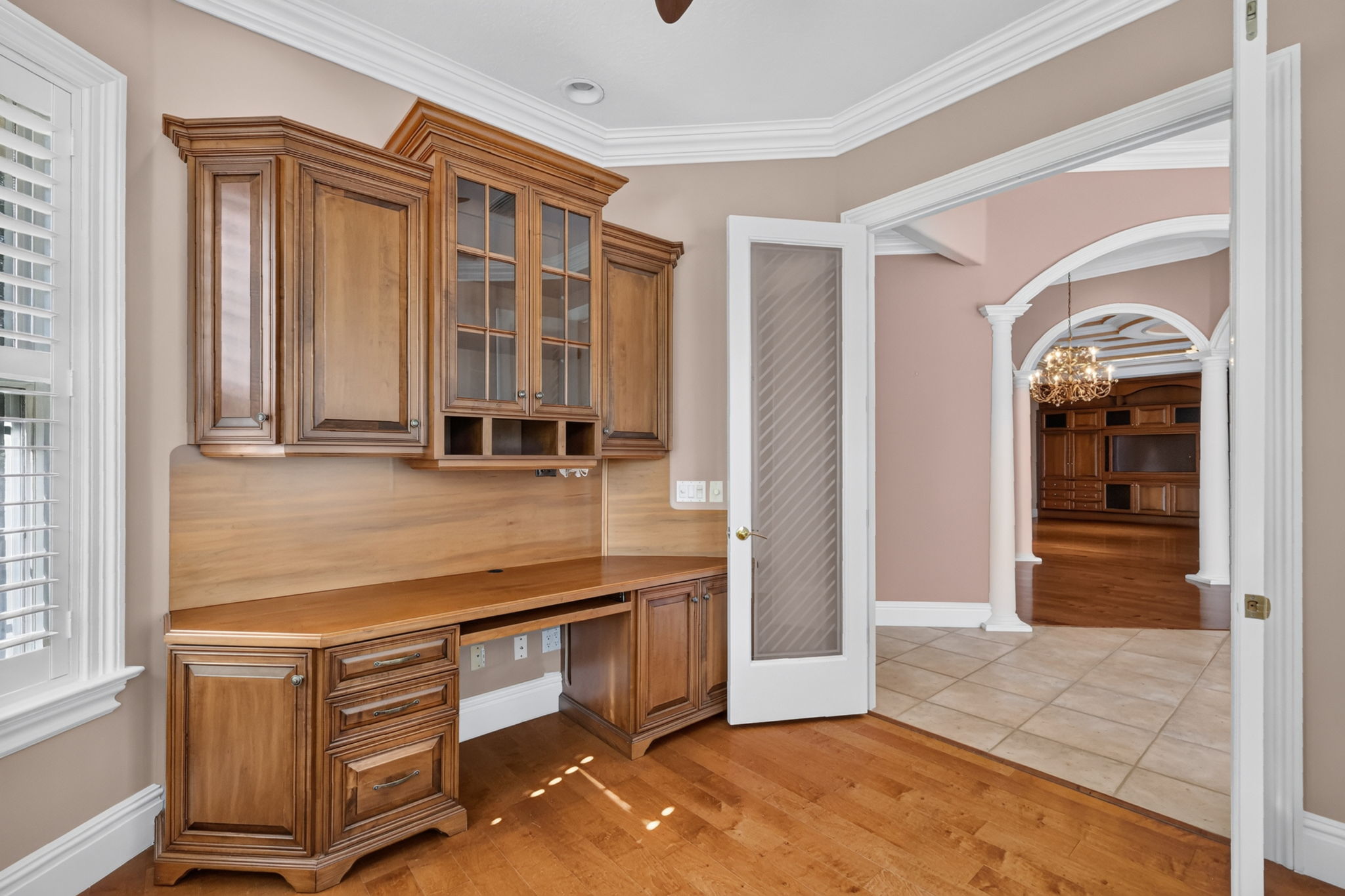 Office with Custom Built-In Desk