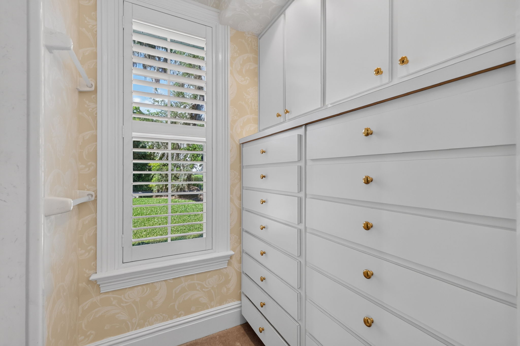 Primary Bathroom Dressing Room with Custom Cabinetry