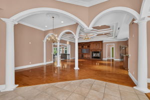 Foyer, Dining, and Living Room
