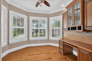 Office with Custom Built-In Desk