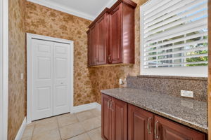 Interior Laundry Room with Extended Butler Pantry