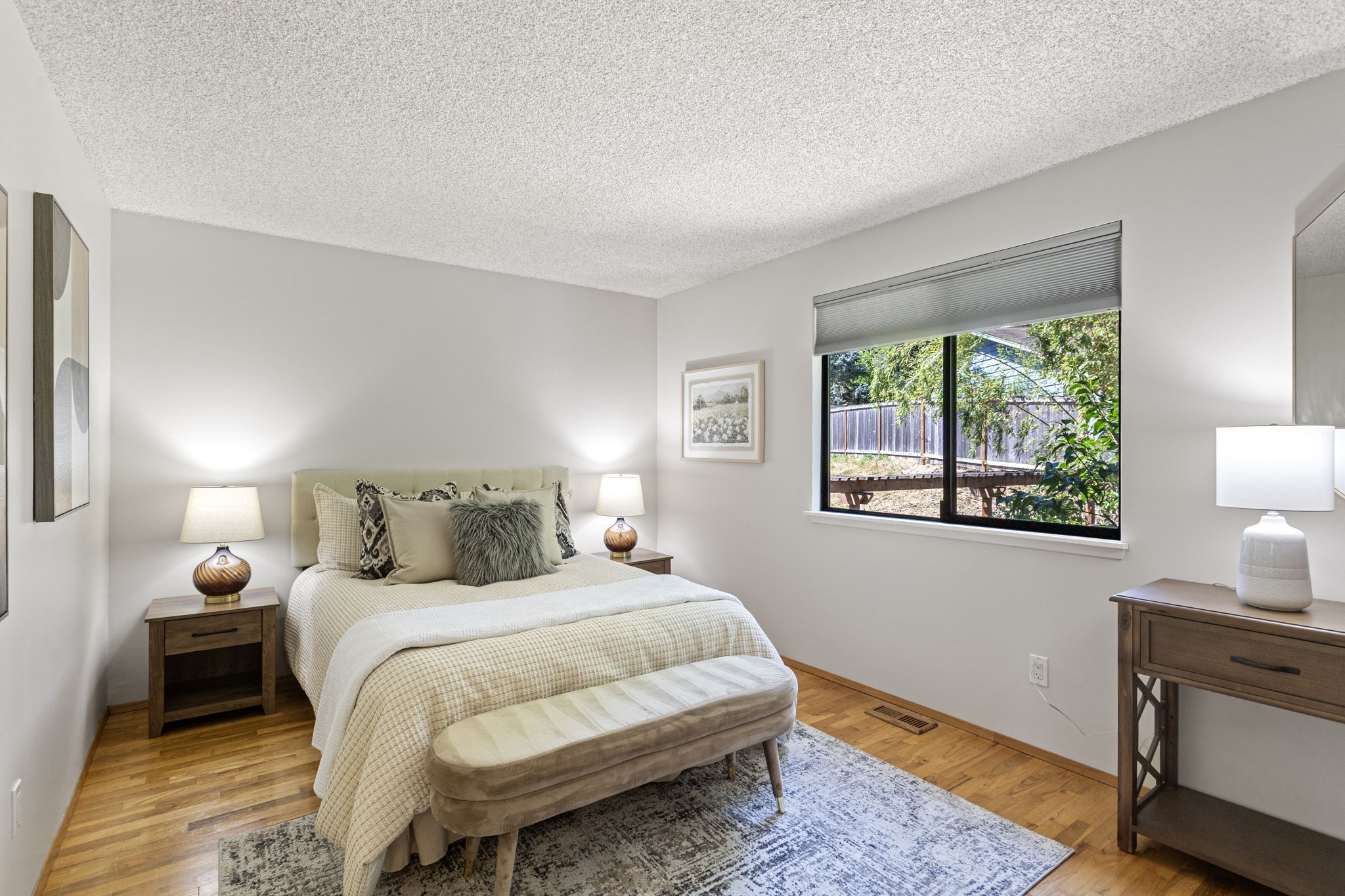 Staged bedroom