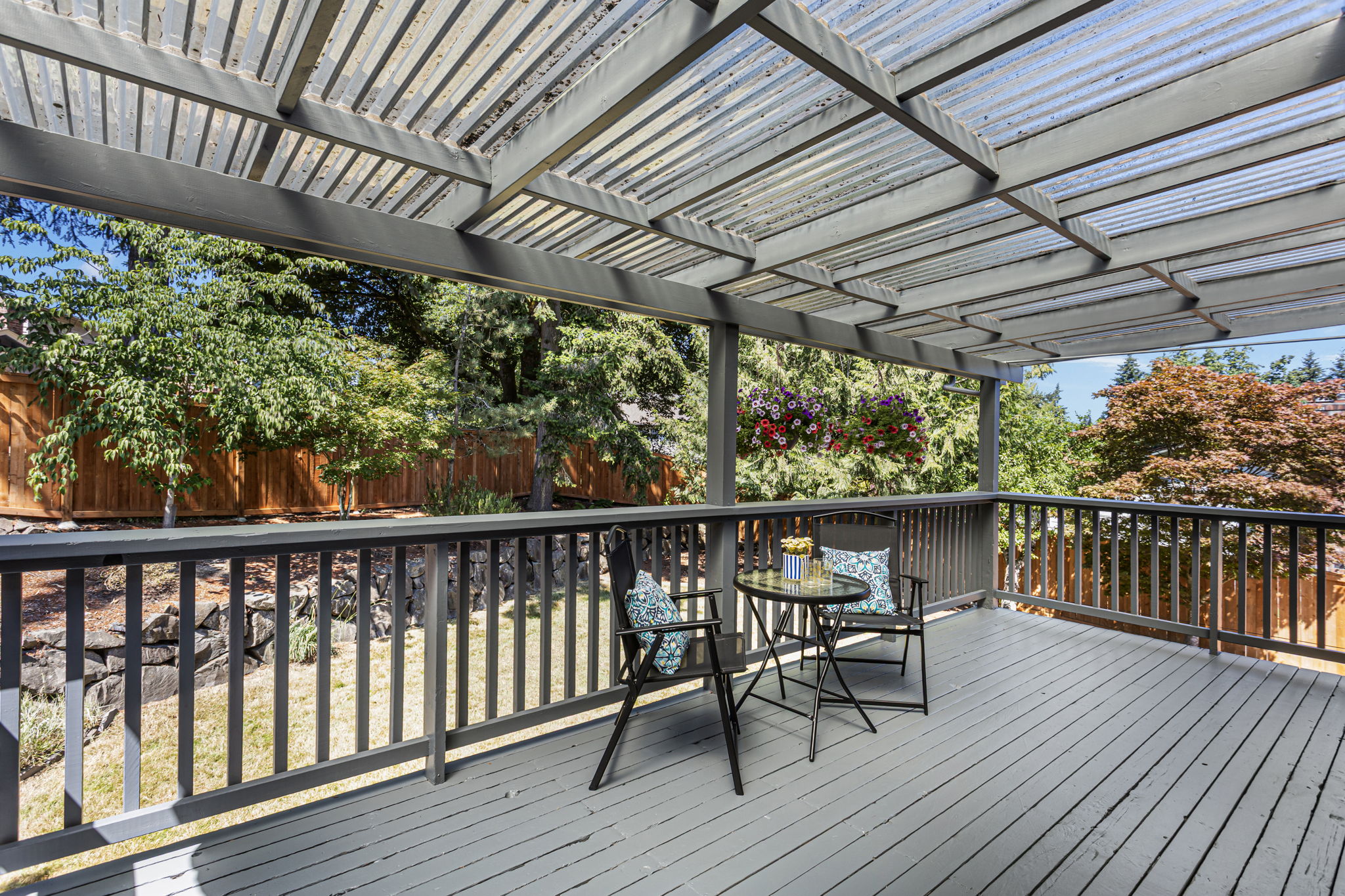 Covered elevated deck