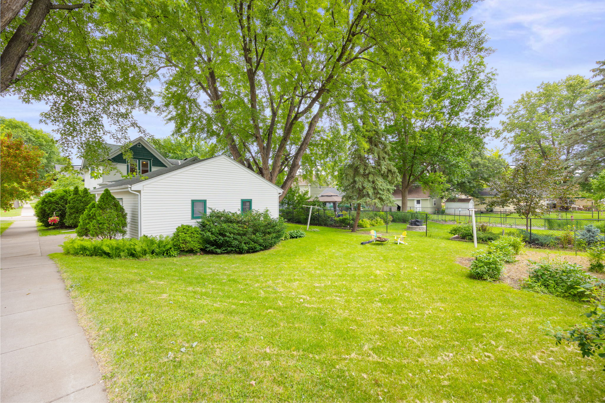 Another view of the spacious backyard from the northwest corner of the property.