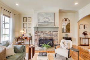 7 Living Room C Fireplace Detail