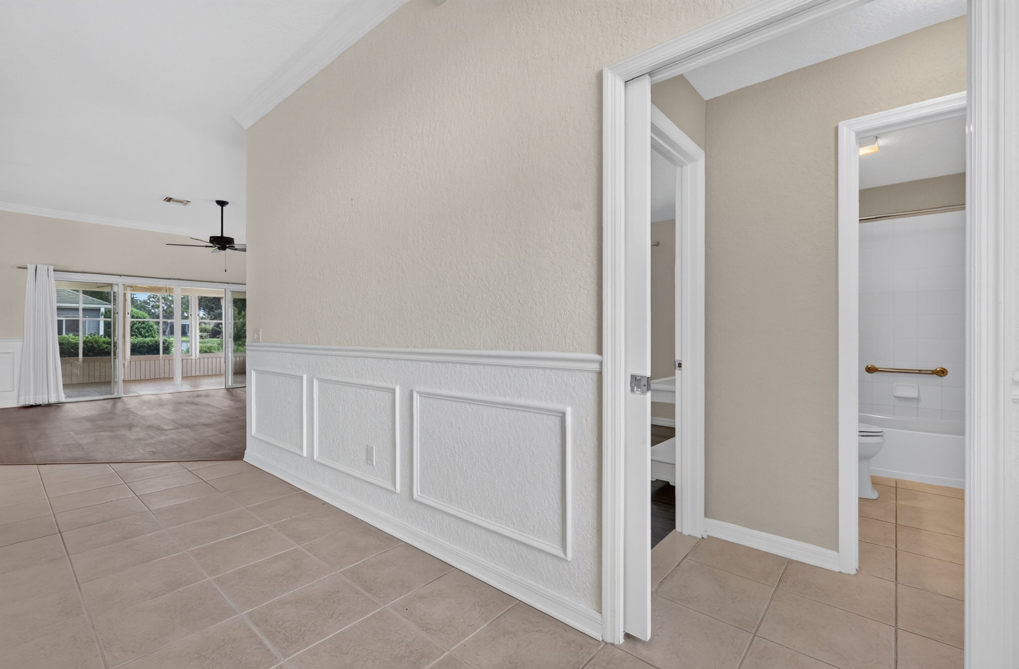 PRIVATE Pocket Door Entrance to Guest Wing