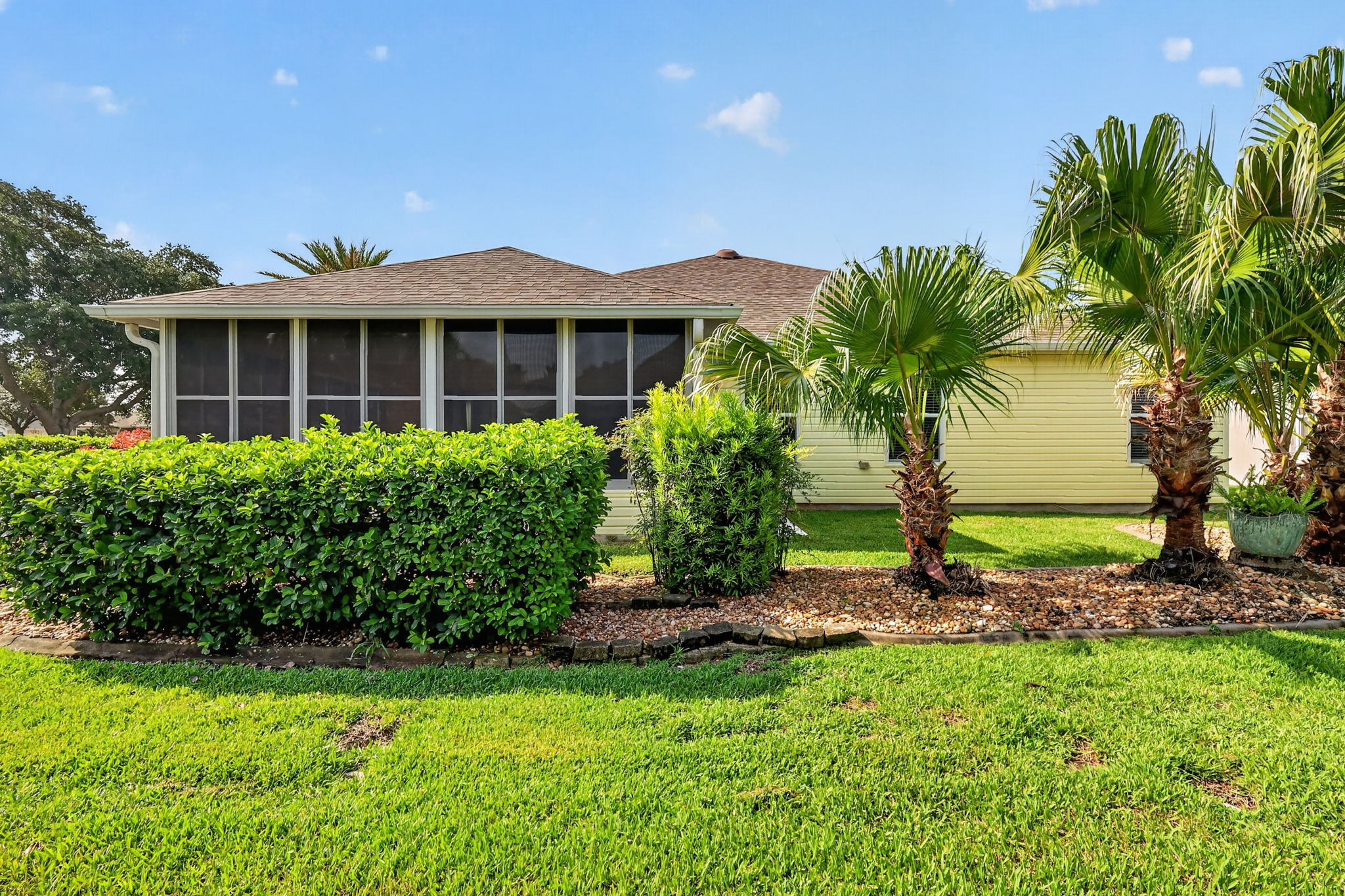 Rear Elevation with PRIVACY Landscaping