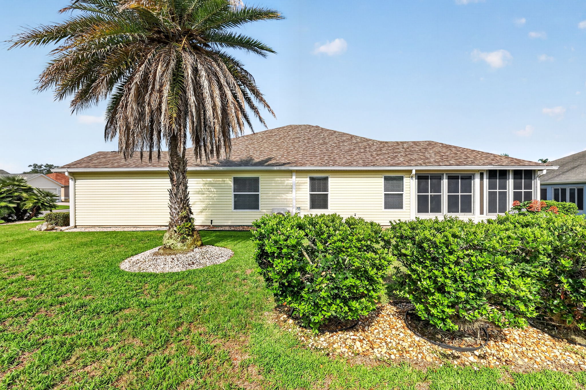 Side Elevation with PRIVACY Landscaping