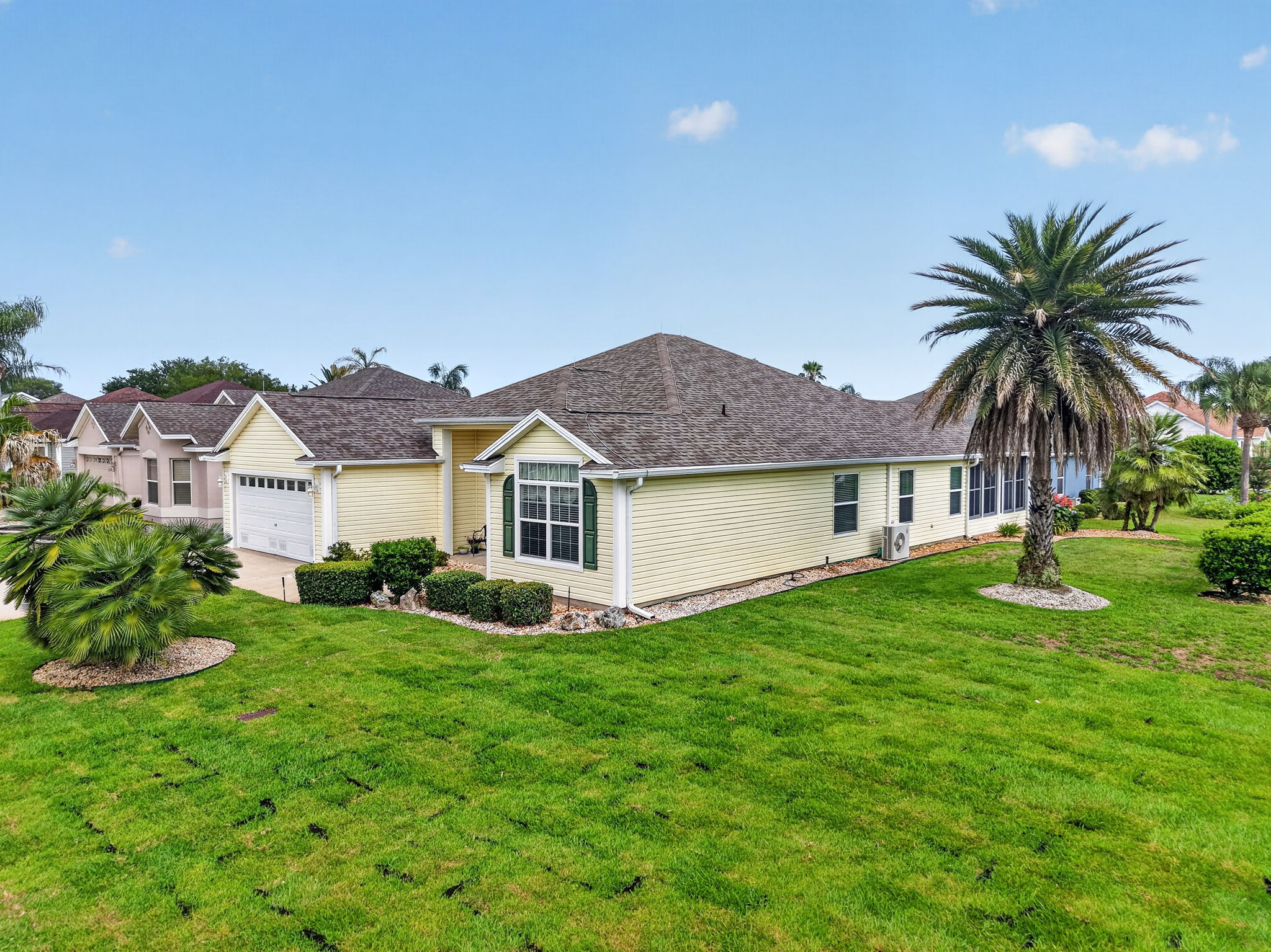 Front and Side Elevation with Large Corner Lot and ROOM FOR A POOL!
