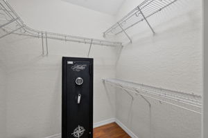 Second Walk-In Closet with Built-In Safe