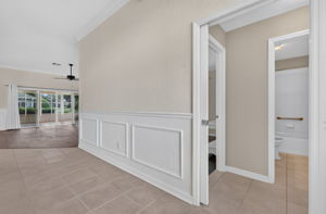 PRIVATE Pocket Door Entrance to Guest Wing