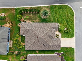 Aerial Side Elevation with Large Corner Lot and ROOM FOR A POOL!