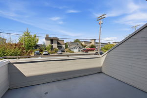 Private west-facing balcony for enjoying sunsets, sea air, and territorial views.