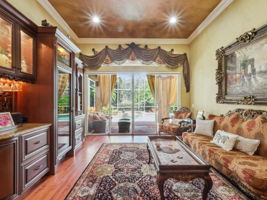 Formal Living/Dry Bar with Wine Fridge