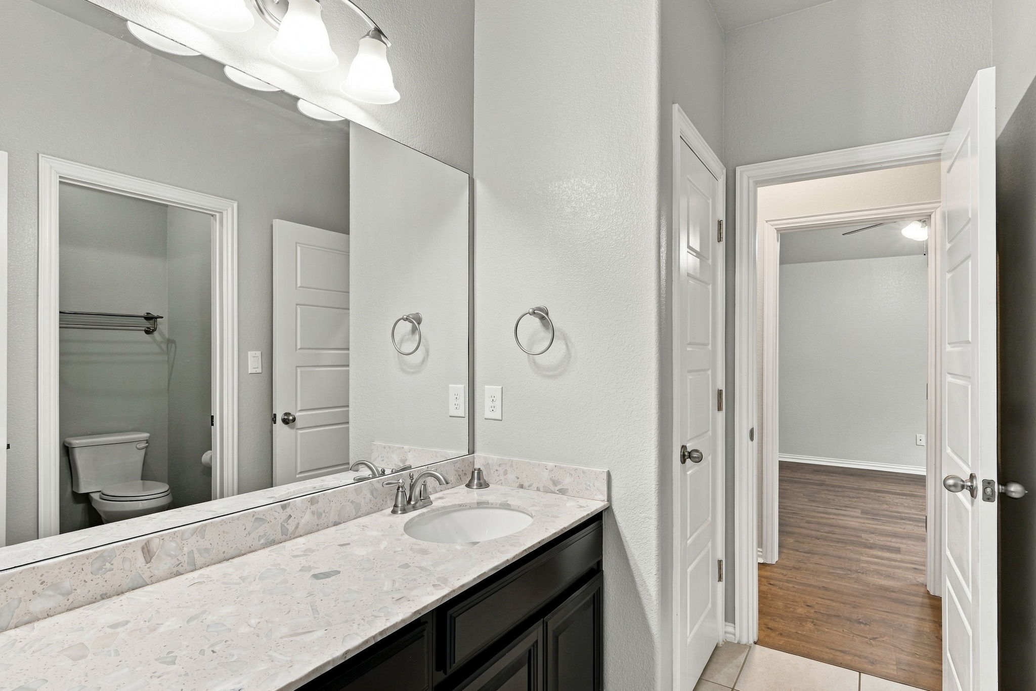 Pass Through Bathroom