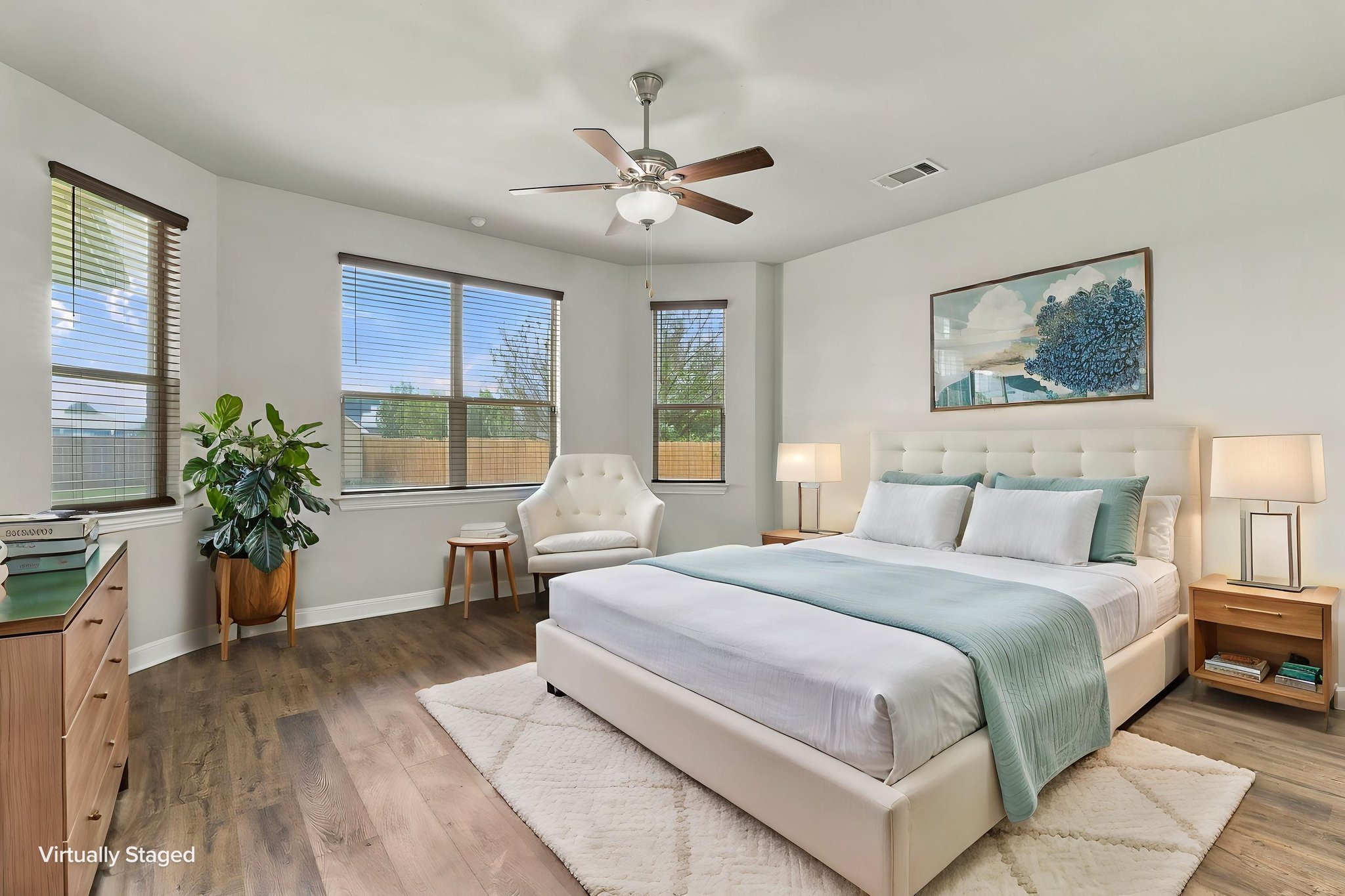 Primary Bedroom Virtually Staged