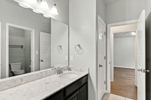 Pass Through Bathroom