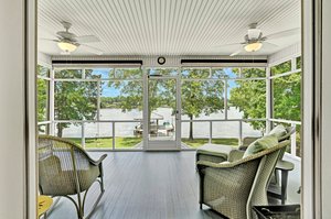 DOUBLE DOORS TO SCREENED PORCH
