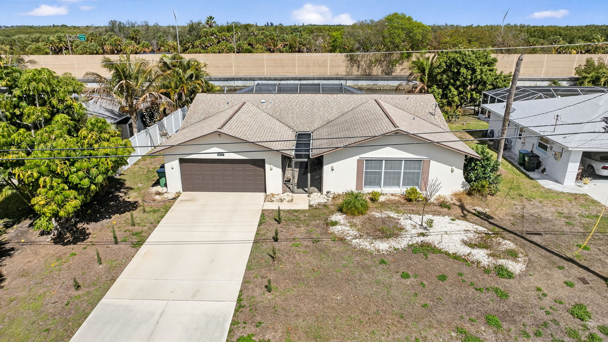 Aerial Front Exterior