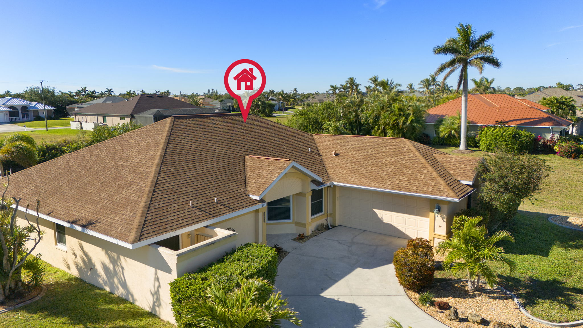 Aerial Front Exterior 1 of 3 -Marker