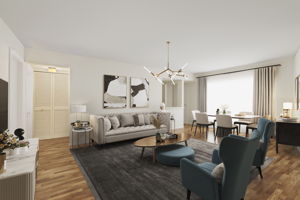 Virtually Staged Living Room