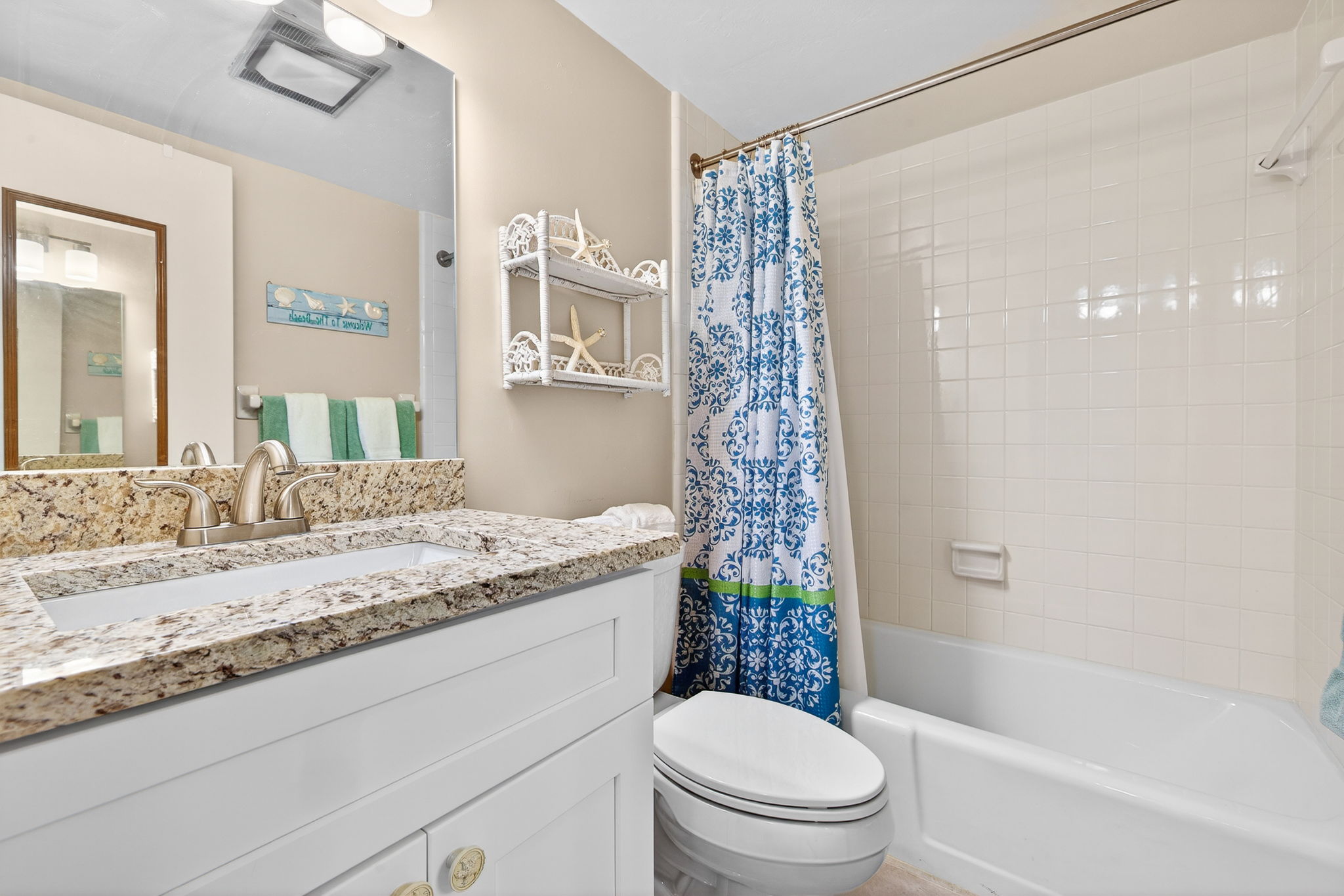 Guest Bathroom has full tub