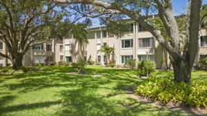 Green space yet close to shopping dining